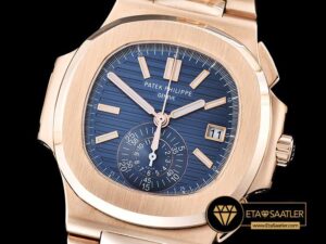 PP0199A - 5980 Nautilis Chrono RGRG Blue BP A-7750 - 01.jpg